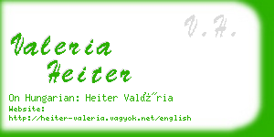 valeria heiter business card